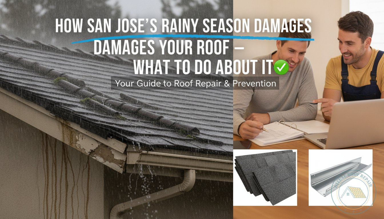 How San Jose's Rainy Season Damages Your Roof — And What to Do About It